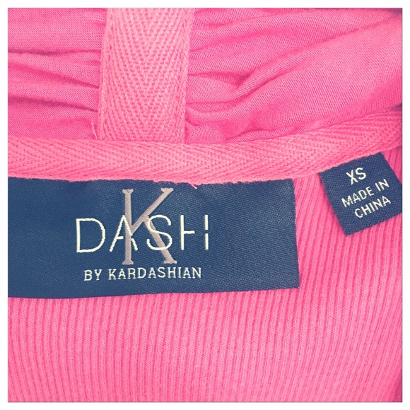 K-Dash by Kardashian Pink Top Zipper Scarf unique - Picture 5 of 8